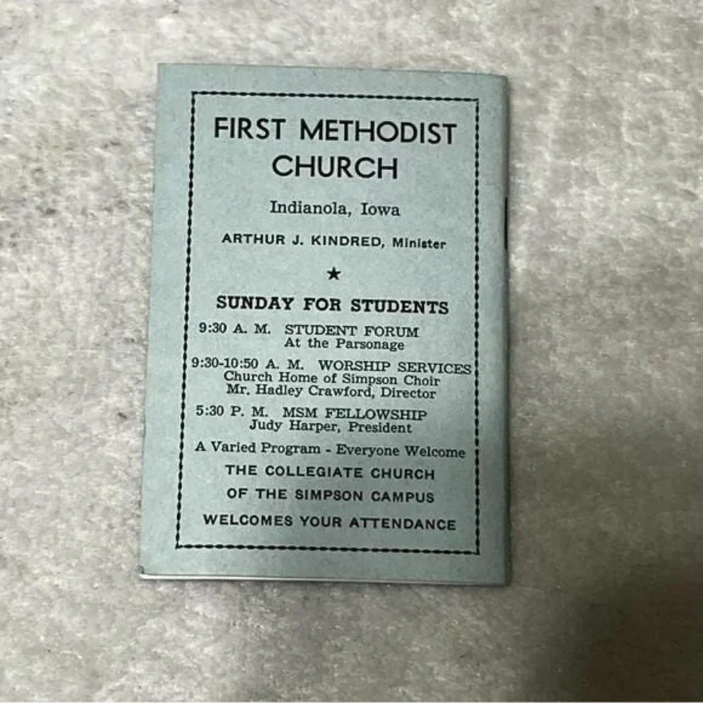 The Password Student Directory of Simpson College 1956-57 Indianola Iowa Vtg CBX